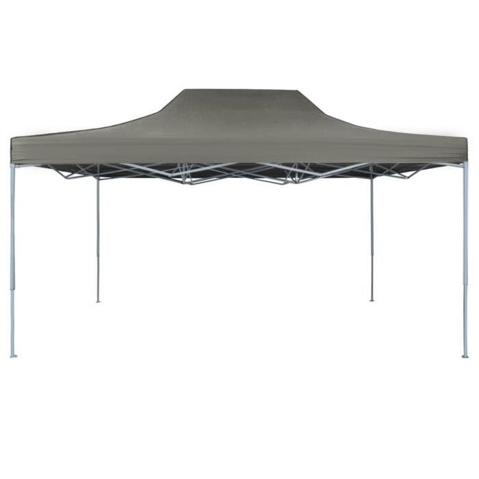 VidaXL Tente Pliable Escamotable 3x4,5 m Anthracite Jardin Tonelle Pavillon 44969