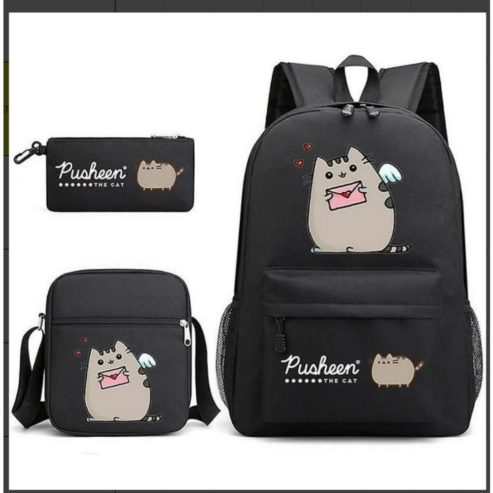 ONE PIECE heat transfer schoolbag primary school student printed backpack large capacity backpack backpack pencil case