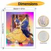 Disney Beauty and The Beast digital oil painting art kit DIY handmade home decoration gift