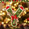 Acrylic 26-letter Christmas Tree Hanging Decorative Item with Flat Printing - Personalized Christmas Decoration