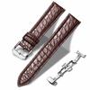Moran Crocodile Watch Strap, Genuine Leather, D-Buckle, 18mm, 19mm, 20mm, 21mm, 22mm, 23mm, 24mm, Alligator Leather Band, Replacement Strap, Waterproo