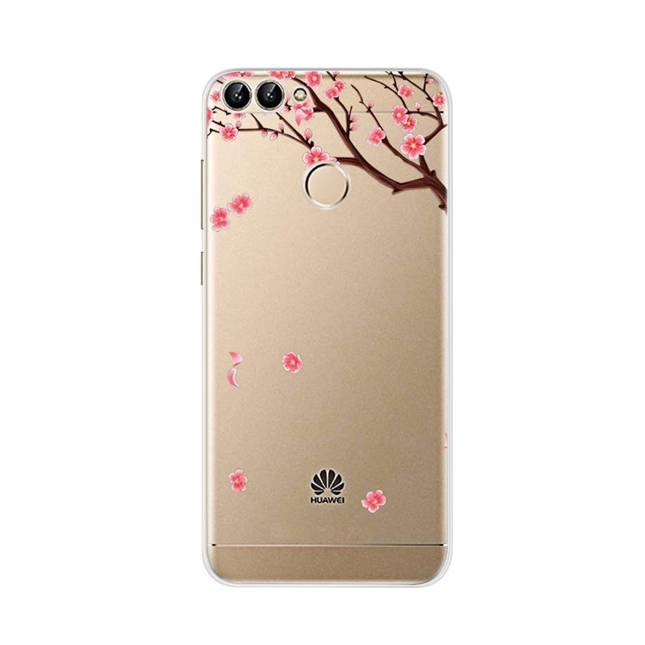 

For Huawei P Smart 5.65inch Case Cute TPU Soft Silicone Back Cover Phone Case For Huawei P Smart 2018 FIG-LX1 PSmart Case Huawei P Smart