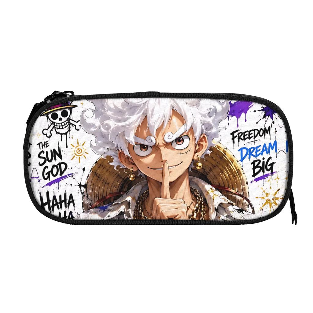 Custom Luffy Gear 5 Joy One Piece 1 Large Capacity Bags for Child School Pencil Bag for Boys Gilrs Kids