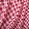 ZANZEA Women Casual Round Neck Long Sleeve Plaid Print Blouse