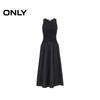 ONLY U-Neck Sleeveless Pleated Waist Long Dress