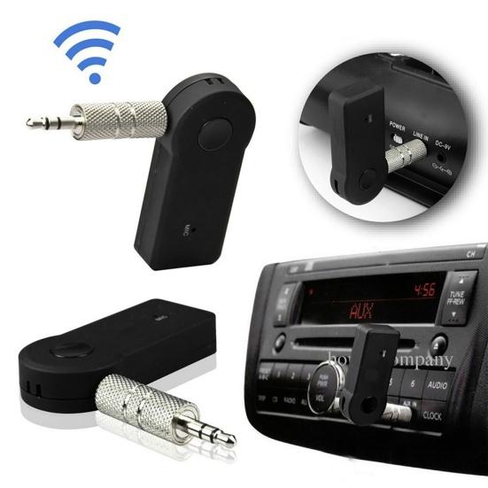 Bluetooth-compatible Receiver Multifunctional Car Wireless Speaker Hands-free Calls Receiver Audio Adapter with Microphone