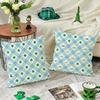 Plaid and Striped Linen Cushion Cover for Sofa or Living Room