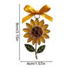 Christmas Tree Ornament 2D Acrylic Flower Pendant Sunflower Ornaments Christmas Tree With Bow Design For Winter Holiday Party