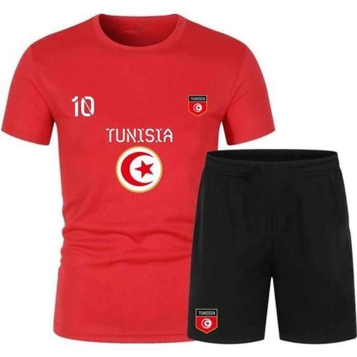 Men's Tunisian Football Shorts and Jersey Set - - White