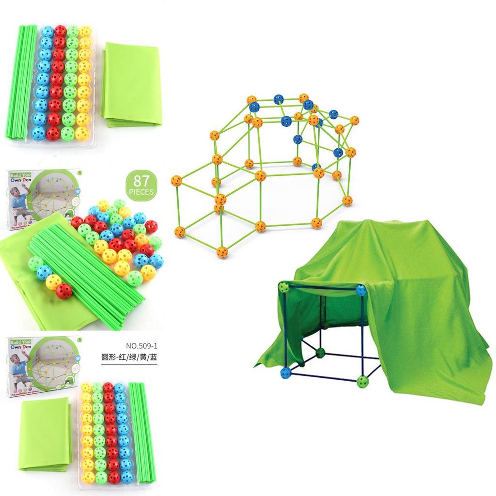 Indoor Childrens Assembly Kit With Balls And Sticks For Creative Play