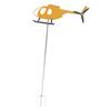 Airplane Weathervane Windmill Outdoor Wind Sculpture for Yard Garden Decoration Present for Flight Lovers Yellow