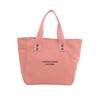 Solid Color Women Tote Bags Portable Reusable Canvas Shopping Bag Large Capacity Lunch Bags