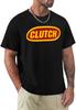 Clutch Rock Band Men T Shirt White T Shirts Short Sleeve Workout Shirts for Men