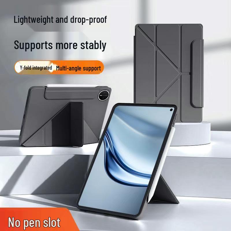 OPPO Pad 6 12.1-Inch Tablet Protective Case, 3+Y Fold, Magnetic Suction, Anti-drop, with Buckle Flip Cover