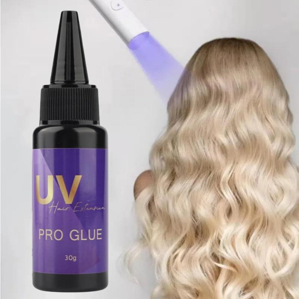 30g V Light Hair Extensions Glue with 30ml V - Light Hair Extensions Remover - Ideal for Secure Bonding & Easy Removal