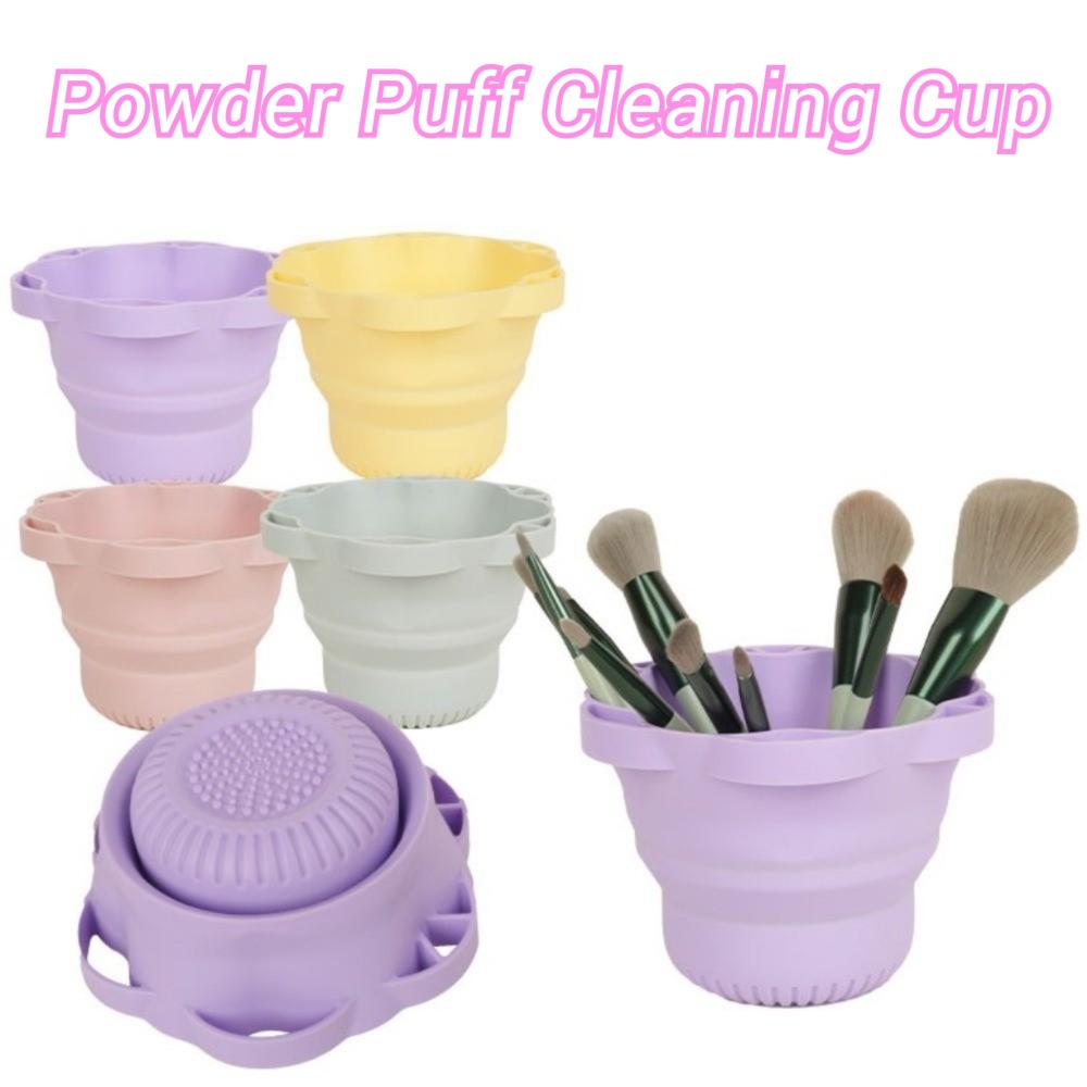 

Silicone Lazy Makeup Brush Cleaner Reusable Makeup Brush Holder Beauty Tools зелений