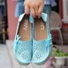 Casual Sneakers Women Women's Shoes Women Flats Genuine Leather Shoes Slip On Loafers Women Soft Nurse Shoes Plus Size 35-44