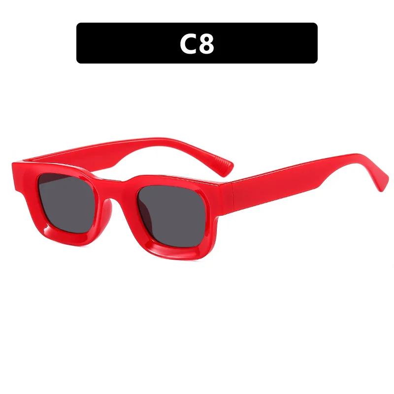 Fashion Hip Hop Punk Sunglasses Retro Small Frame Concave UV400 Protective Eyewear for Men Women Outdoor Travel