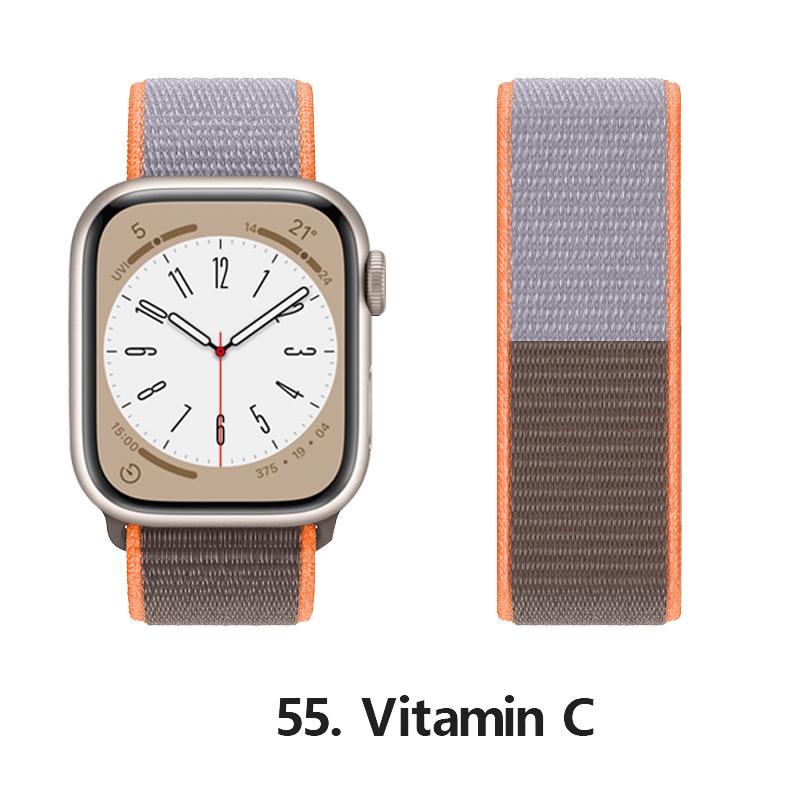 Nylon Strap For Apple Watch 10 Bands 46mm 44mm 40mm 45mm 41mm 49mm 42mm 38mm Bracelet Correa iwatch Series 8 se 7 6 3 9 11 40 mm