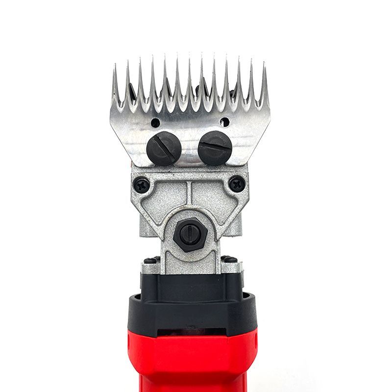 Professional electric sheep clipper with speed control, red