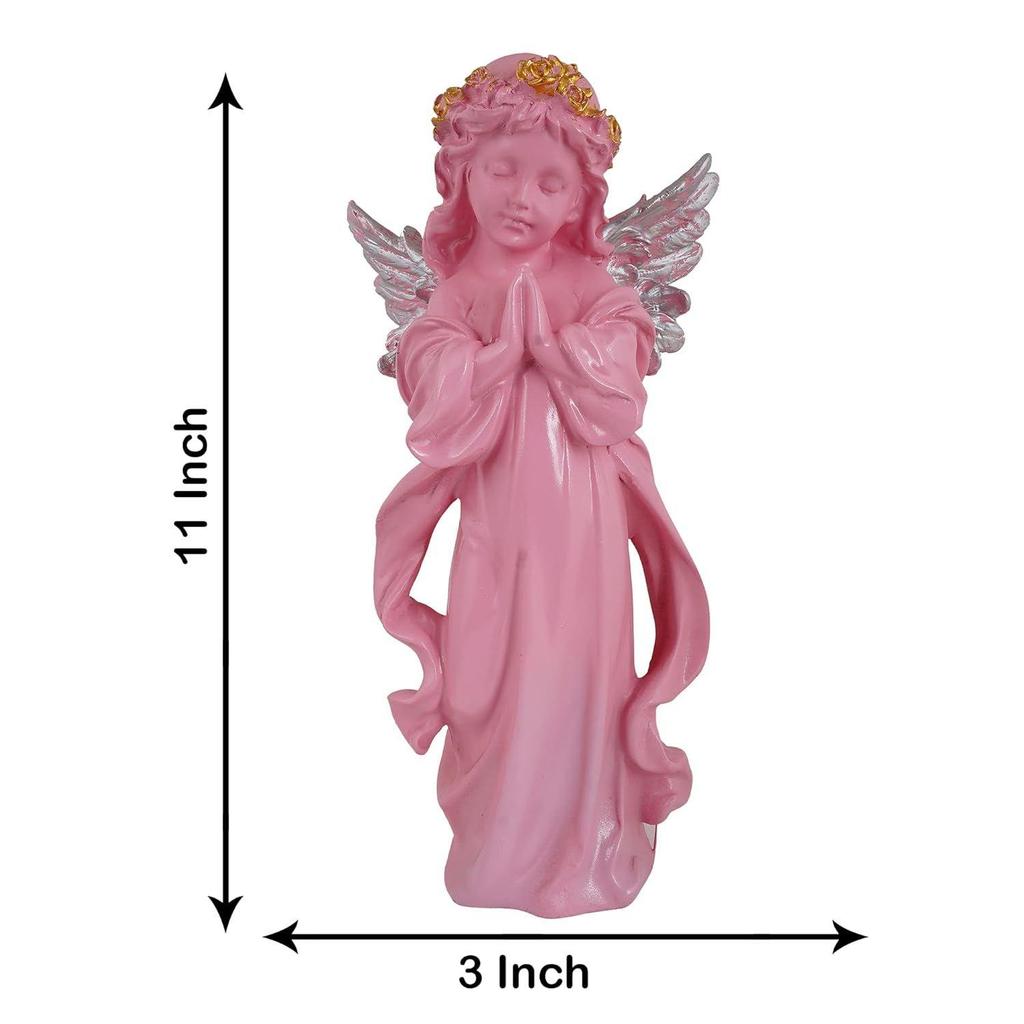 Angel Girl Showpiece for Home Decor Showpiece | Winged Girl Statue for Home Decor Item | Fairy Girl Statue for Home Shelves Decor Showpiece