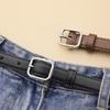 Women's High-End Leather Belt with Alloy Buckle - Versatile, Fashionable, Thin Waist Design