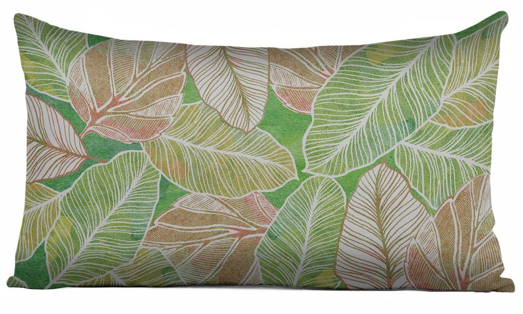 Vargottam Luxury, Printed Mint Green Theme Cushion Covers Decorative Pillow Covers Lumbar Throw Pillowcase - 20x12