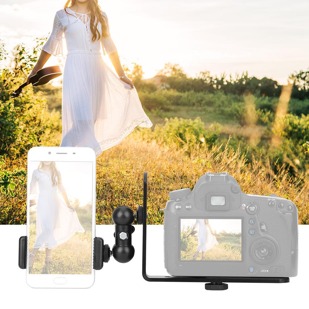 SLR Spiegellose Kamera Befestigungshalterung Handyhalterung Installierbares Handy LED-Licht