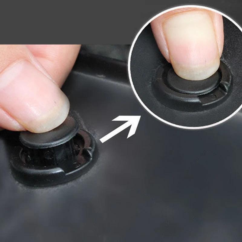 50/100Pcs Car Bumper 8mm Hole Plastic Rivets Fastener Screws Car Door Trim Panel Retainer Fasteners Clips Car Accessories