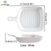 Nordic Matte Square Ceramic Baking Tray Domestic Baked Rice Bowl Microwave Oven Baking Dish Tableware Dinner Plate