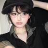 1PC Retro Small Oval Frame Sunglasses Women Vintage Cat Eye Metal Color Sun Glasses Men Fashion Eyewear