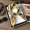 Korean Style High-End Printed Silk Scarf - Versatile Fashion Accessory