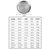 Abay Stainless Steel Round Serving Platter