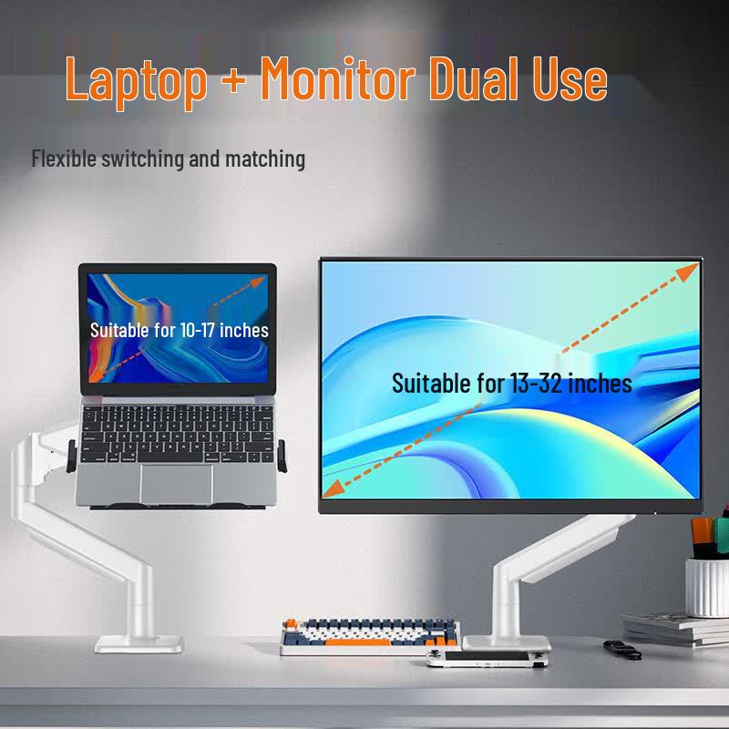 khcoohoo Gas Spring Laptop & Monitor Desk Mount Arm