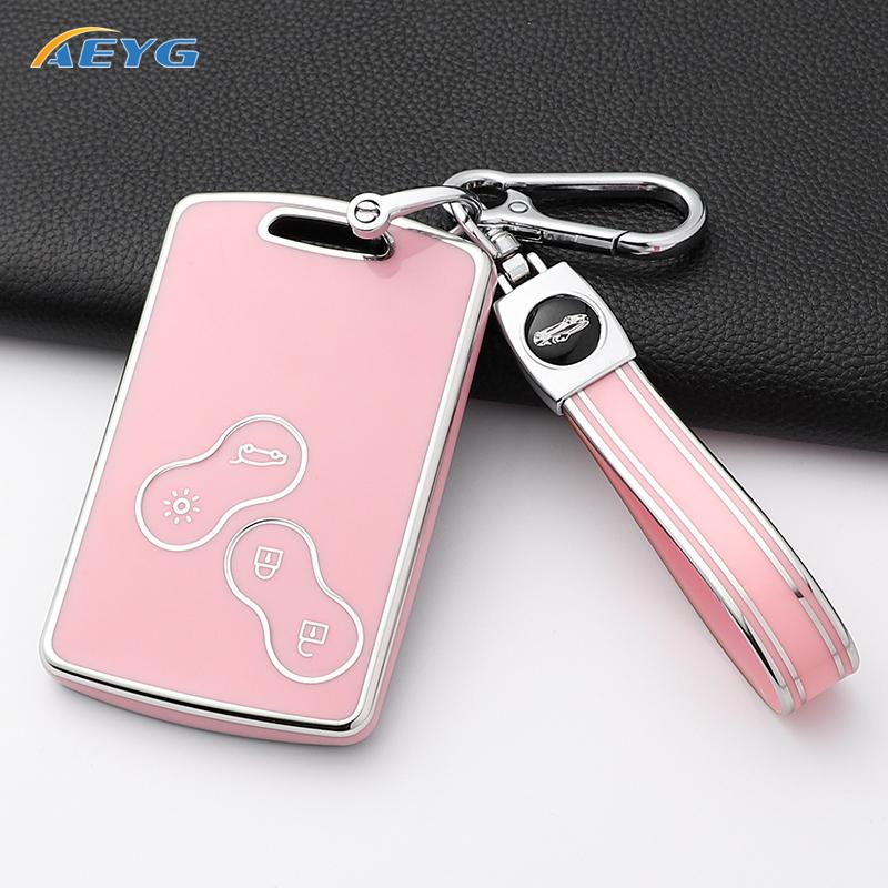 Soft Tpu Car Key Case Cover Shell Fob For Renault Duster Captur Clio Logan Megane Koleos Scenic Nema Fluence Zoe Accessories Bag