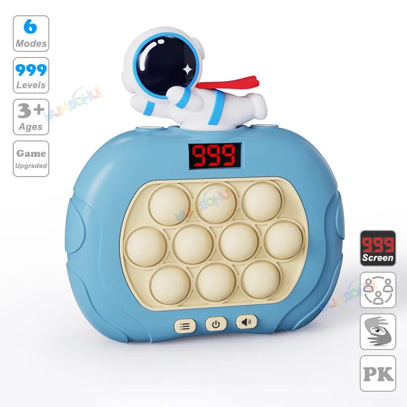 Funny Light Up Electronic Pop-Push Quick Push Game Puzzle Machine Quick Push Decompress Electronic Toy for Child Gaming Game