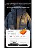 Men's Hooded Winter Jacket: 90% White Duck Down, 2025 High-End American Style, Warm & Trendy Outerwear, Plus Size Available.