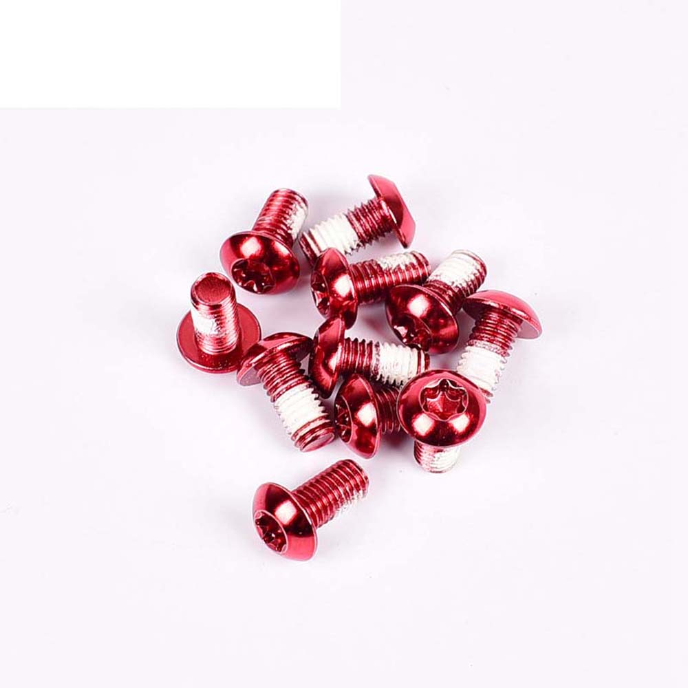 

T25 MTB Велосипед Велосипедная Звездочка Цепное Кольцо Велосипедная Деталь Болт Торкс для Тормозного Диска Крепежный Винт красный