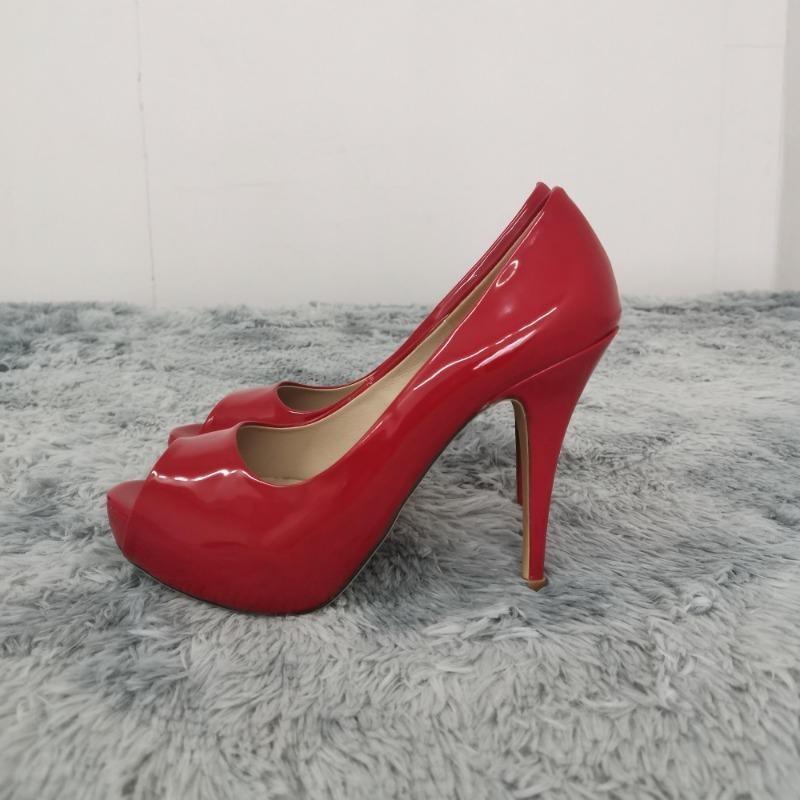 Dámské platformové lodičky na vysokém podpatku Módní Sexy S otevřenou špičkou 12cm Lakované Stilettos Gladiátorky Párty Svatba Jazzové taneční boty