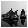 Men's All Black Chunky Sneakers Breathable Mesh Platform Dad Shoes Non-slip Casual Athletic Shoes