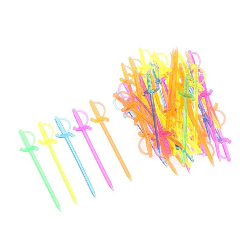 Party Supplies 50 Pcs Flamingo Food Picks Buffet Cupcake Fruit Fork Cake Dessert Salad Sticks Cocktail Toothpick Skewer Decor