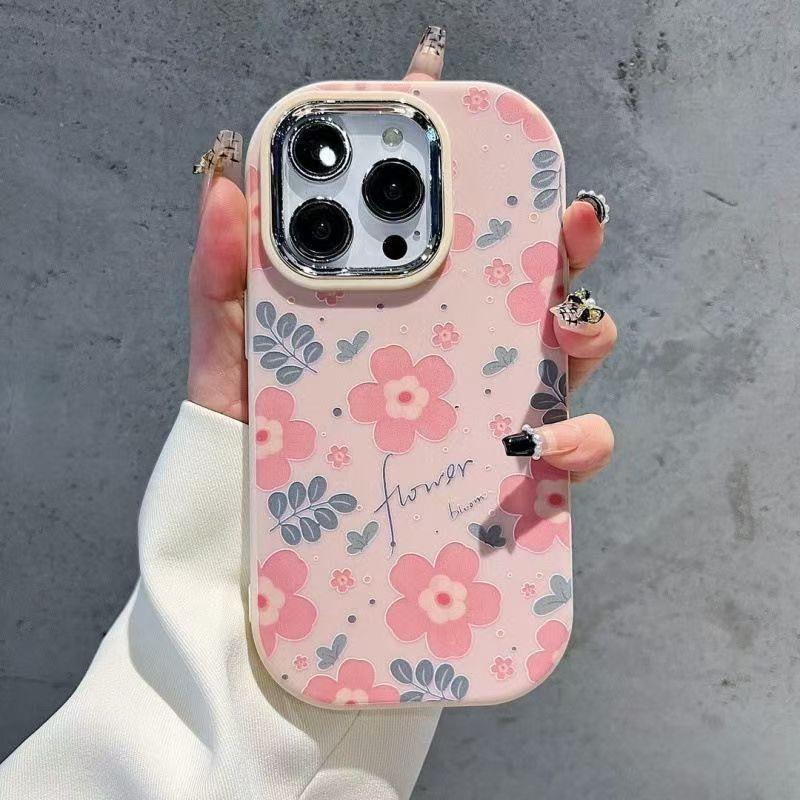 Dopamine floral application Apple 16pro mobile phone case iphone15 Huawei mate60 foreign trade case