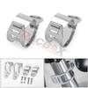 Metal 35-50mm Front Fork Clamp Left Right Motorcycle Turn Signal Lights Mount Fixed Bracket for Sport Chopper Street Custom Bike