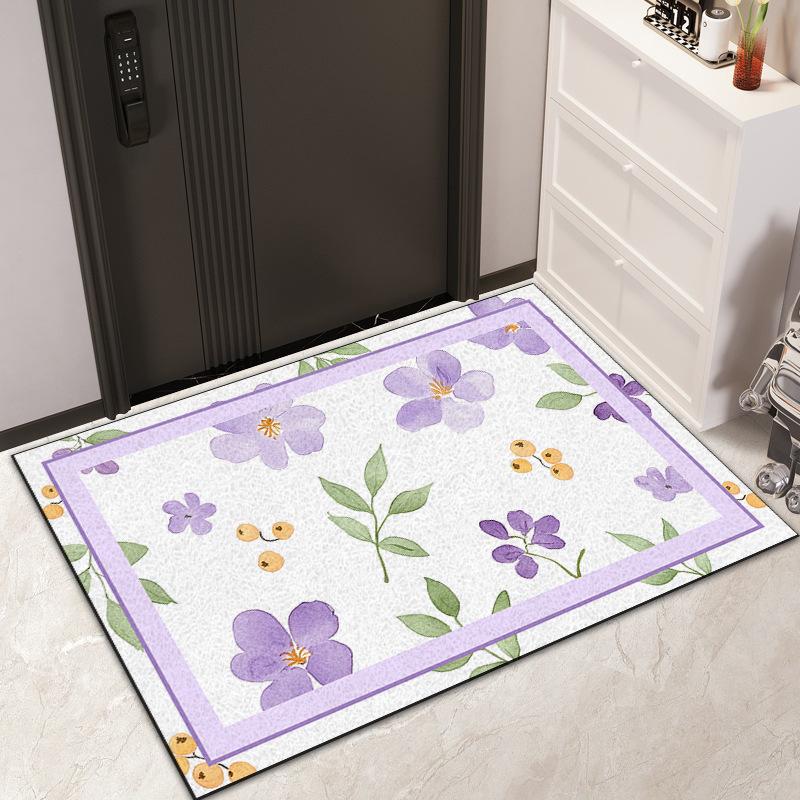 Wire Ring Entry Mat Ins Air Resistant Dirty PVC Can Be Cut Silk Ring Mat Non-slip Easy To Clean Entry Door Carpet