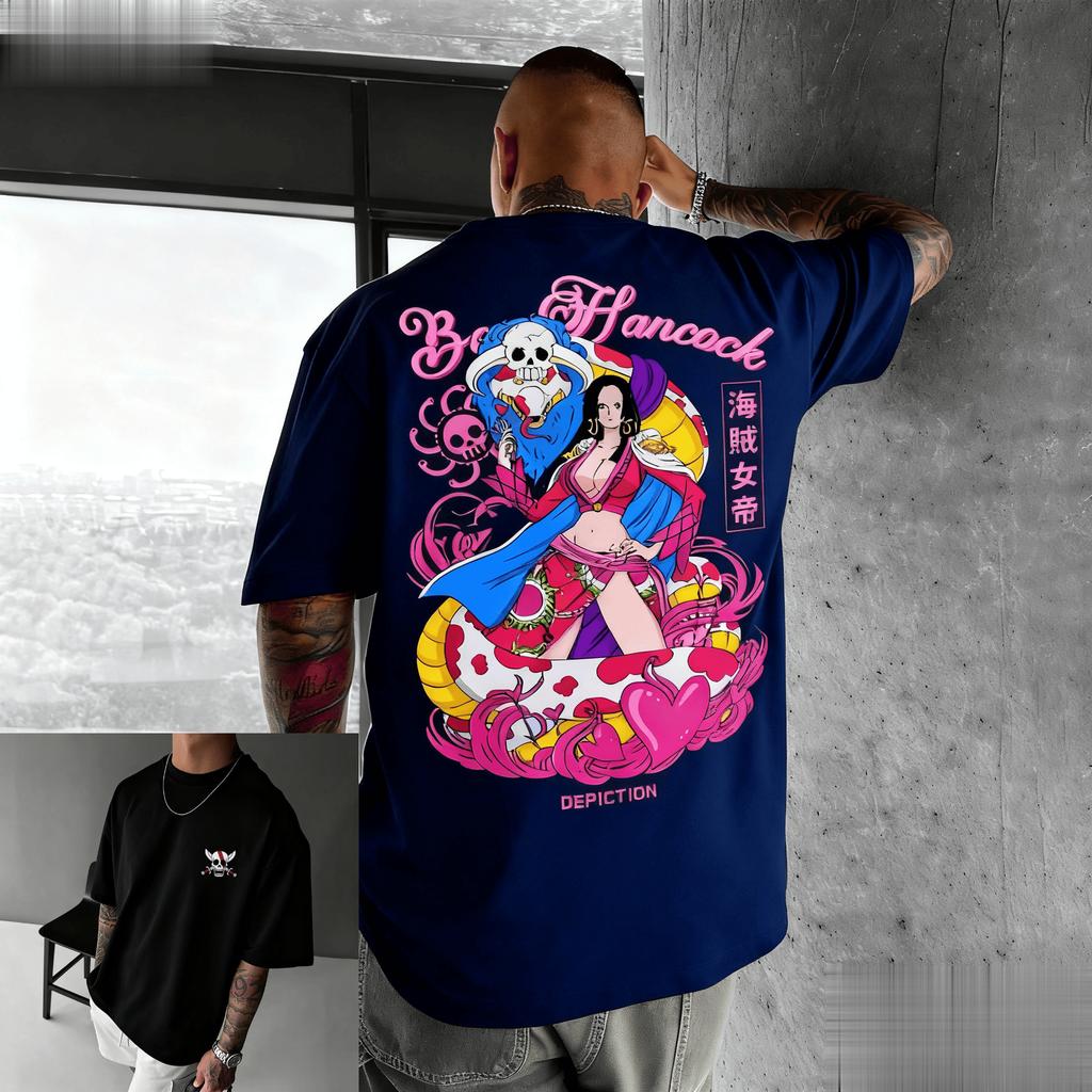 Oversized Vintage Anime One Piece Graphic T Shirt Men Women Short Sleeve Tee Streetwear Casual Top Summer Fashion Y2k Clothes