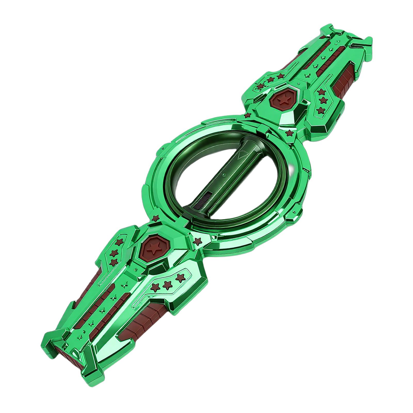 

Kids Light Up Sword Toy LED Flashing Light Sound Effect Retractable Sword Toy for Boys зелений
