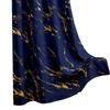 2pcs 100% Blackout Luxury Curtains - Gold Foil Jacquard with High Precision Weave Thickened Window Decor