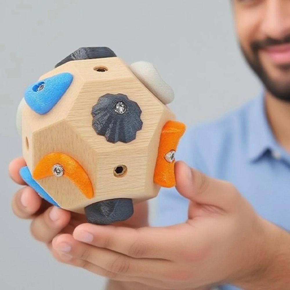 Multi-Size Protrusions Wood Climbing Holds Boulder Block Climbing Holds Precision Training