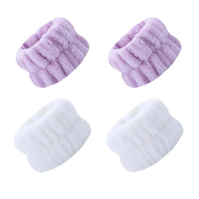 2/4/8PCS Reusable Wrist Washband Microfiber Wash Towel Band Wristband for Washing Face Women Girl Yoga Sport Wrist Sweatband