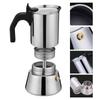Moka Pot with Coffee Percolator Design Stainless Steel Stove Top Coffee Maker for Camping Home Use